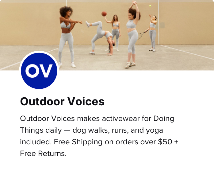 Outdoor Voices Brand Profile